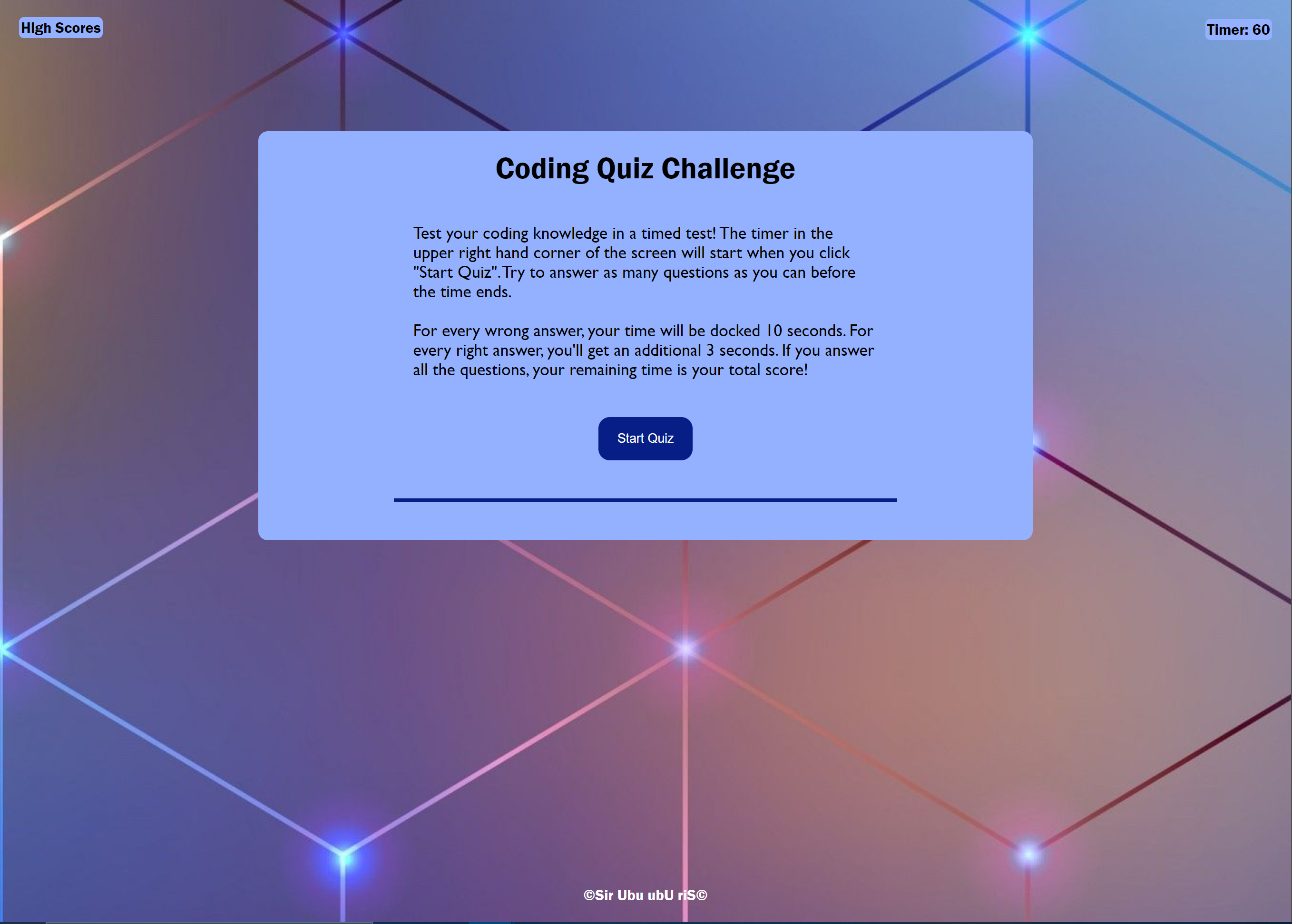 Coding Quiz